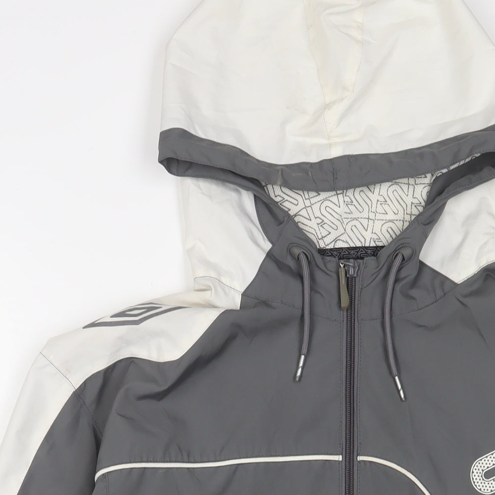 Umbro Mens Grey Jacket Size L Zip