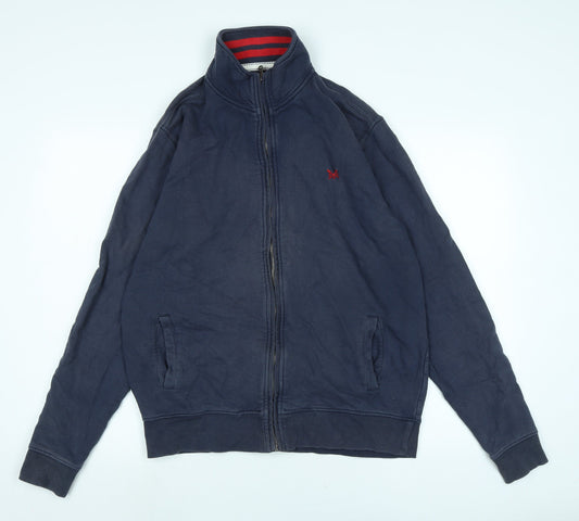 Additional front view of Crew Clothing Blue Jacket, size L, - Logo