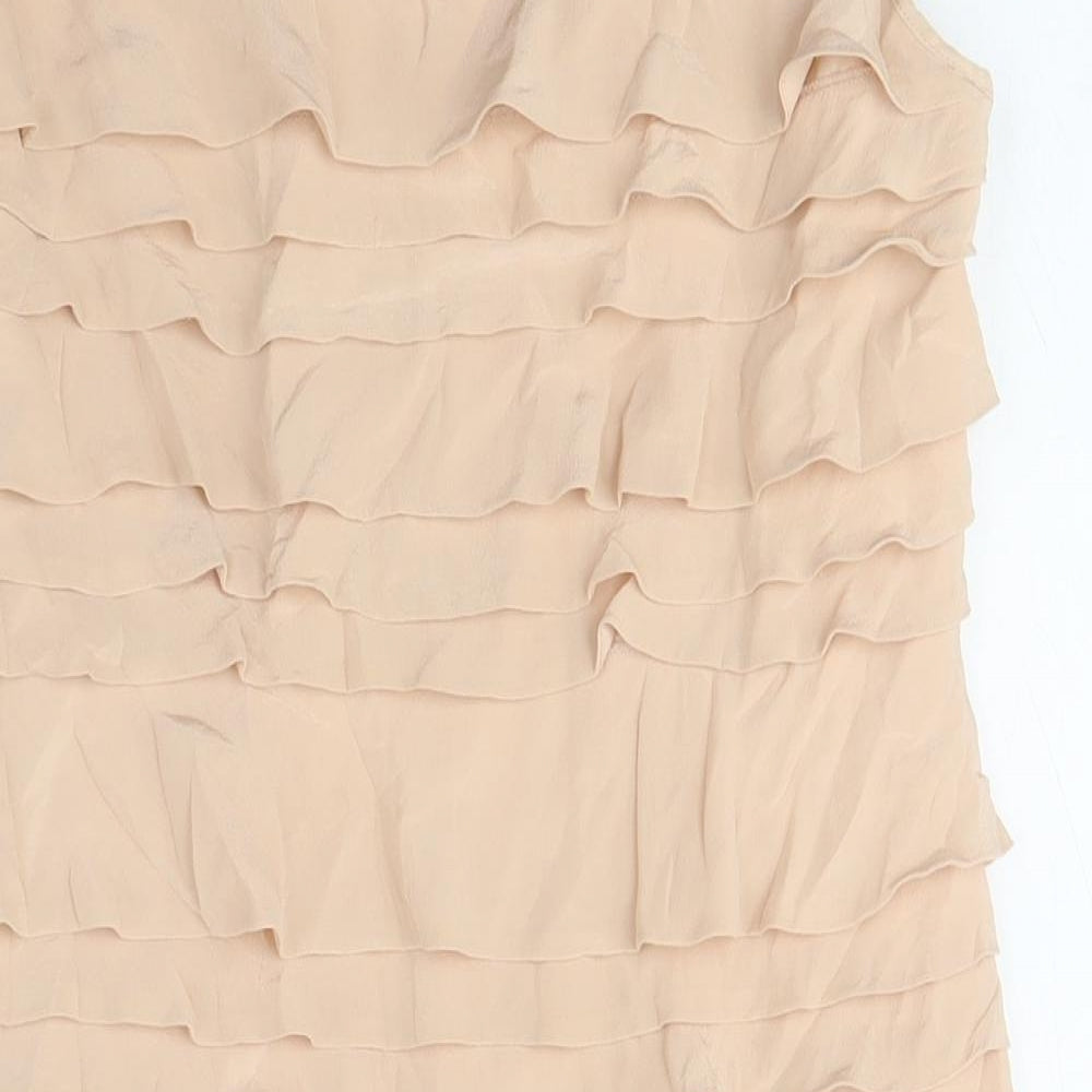 Brand and care label for French Connection Beige Women's Shift Dress, size 10