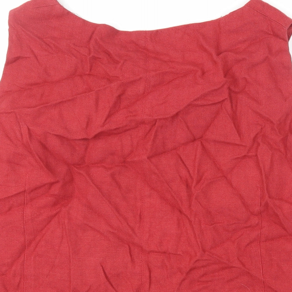 Ann Harvey Womens Red Viscose Basic Tank Size 20 Boat Neck