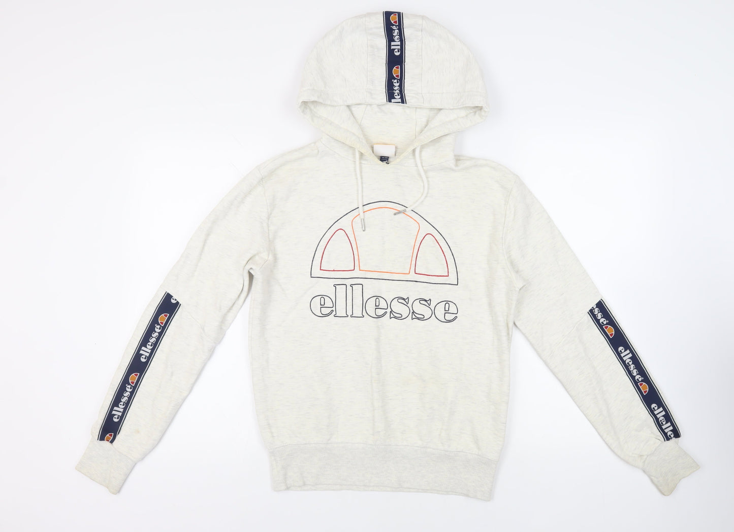 ellesse Womens Grey Cotton Pullover Hoodie Size 10 Pullover - Logo