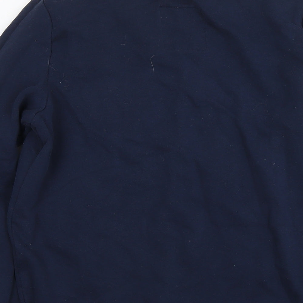 Hollister Mens Blue Cotton Pullover Sweatshirt Size S - Logo
