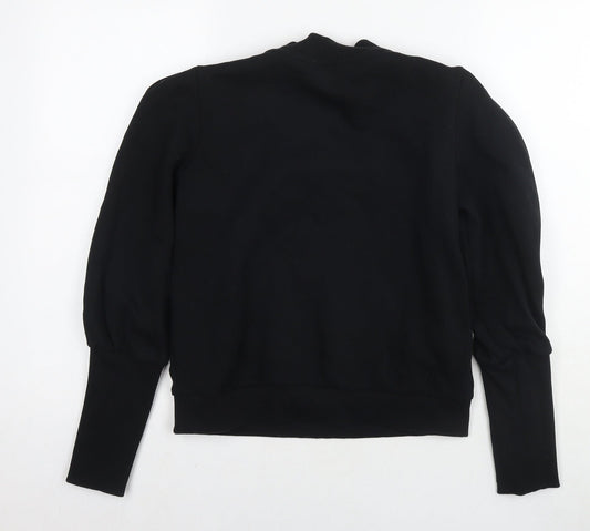 & Other Stories Womens Black Cotton Pullover Hoodie Size 6 Pullover