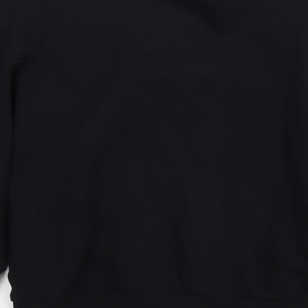 & Other Stories Womens Black Cotton Pullover Hoodie Size 6 Pullover