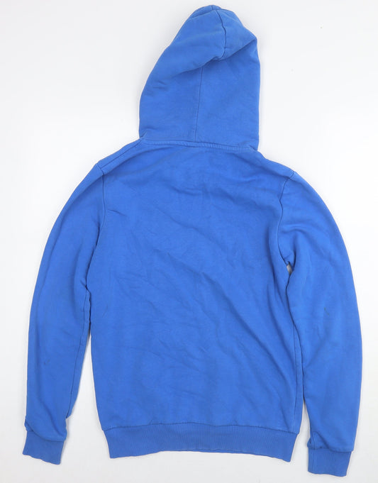 Hype Mens Blue Cotton Pullover Hoodie Size XS