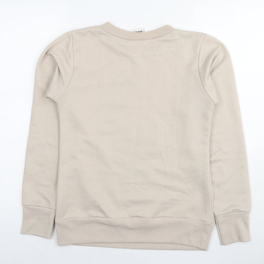 Disney Womens Beige Polyester Pullover Hoodie Size 8 Pullover - Mickey Mouse Spring Summer