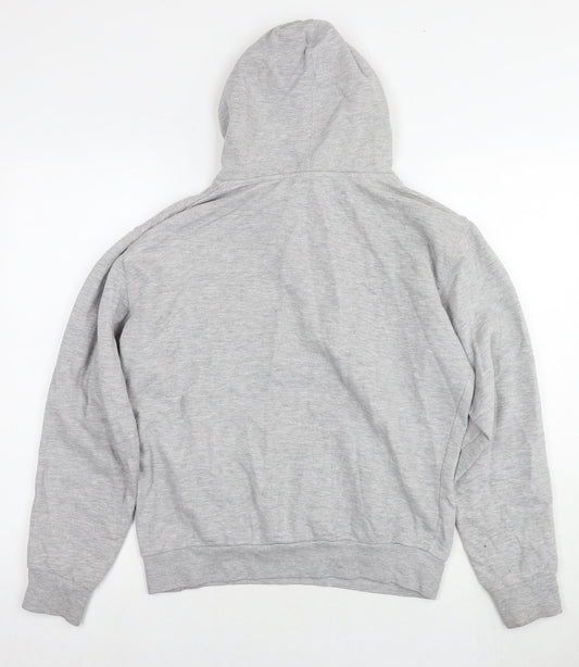 Donnay Womens Grey Cotton Pullover Hoodie Size S Pullover