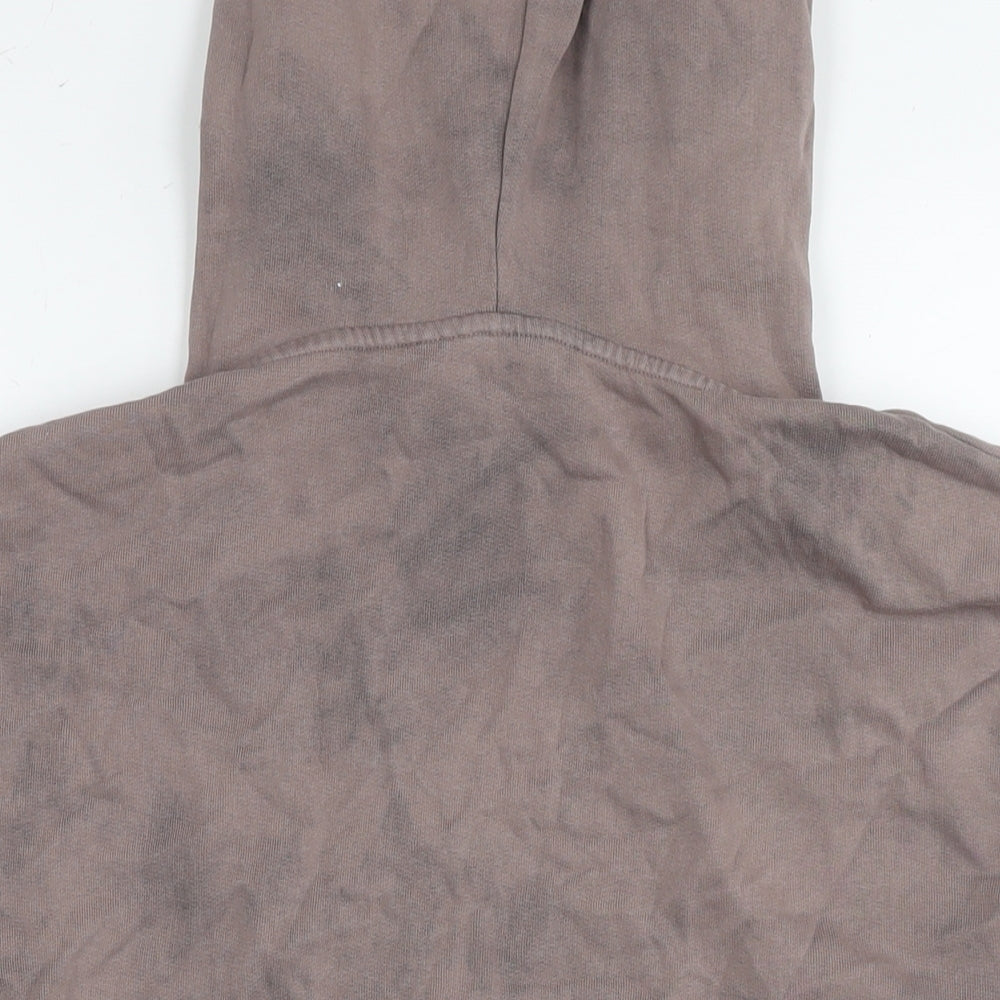 Disney Womens Brown Cotton Pullover Hoodie Size 12 Pullover - Mickey And Minnie Mouse