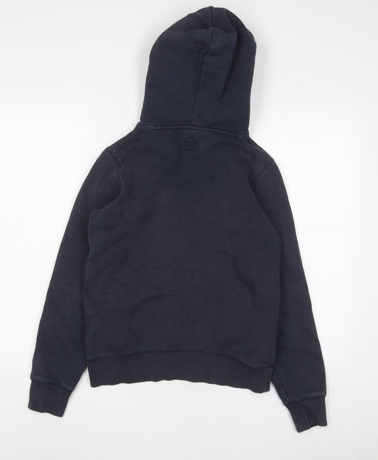 Jack Wills Womens Blue Cotton Pullover Hoodie Size 6 Pullover