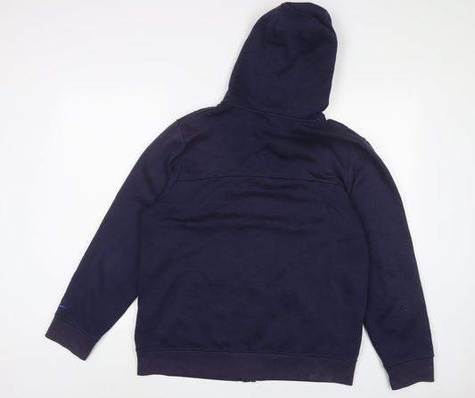 LA Gear Womens Blue Cotton Full Zip Hoodie Size 18 Zip