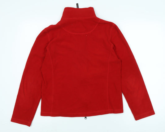 Cintamani Womens Red Jacket Size M Zip - Logo