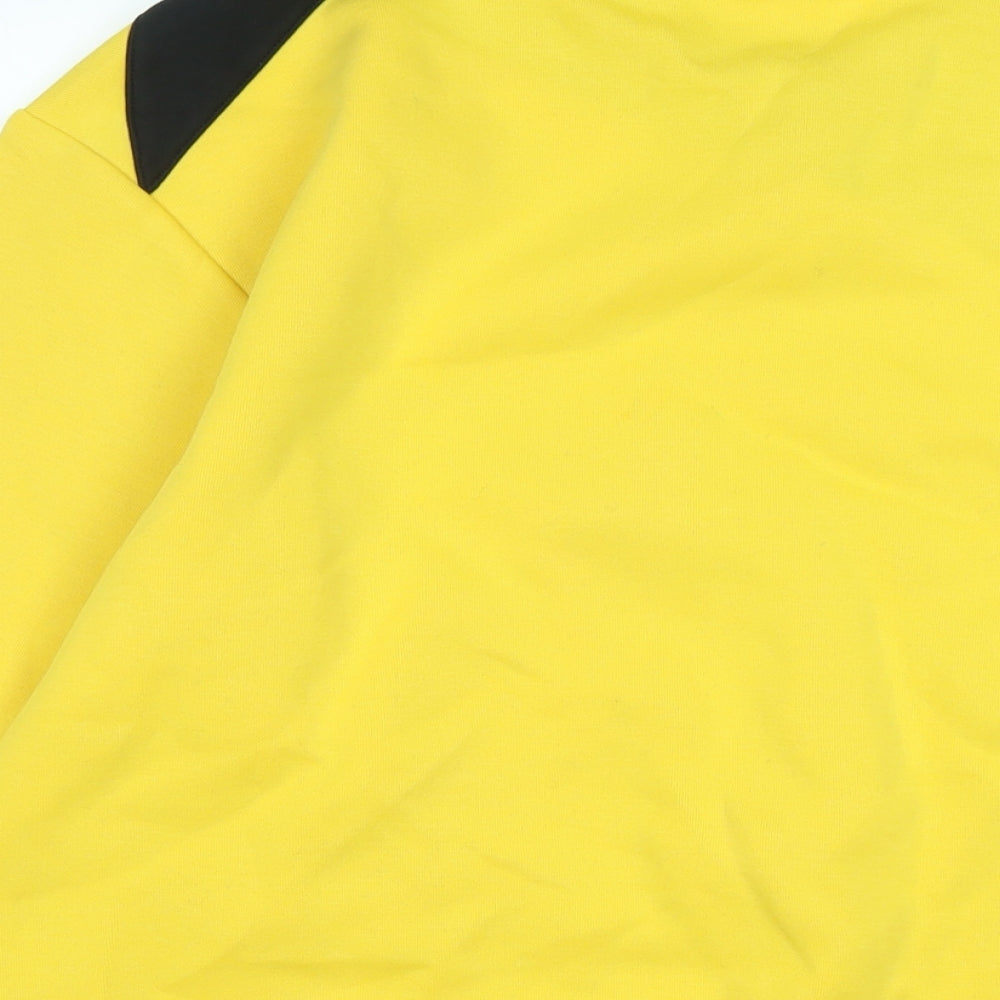 Reebok Mens Yellow Polyester Pullover Sweatshirt Size M - Logo
