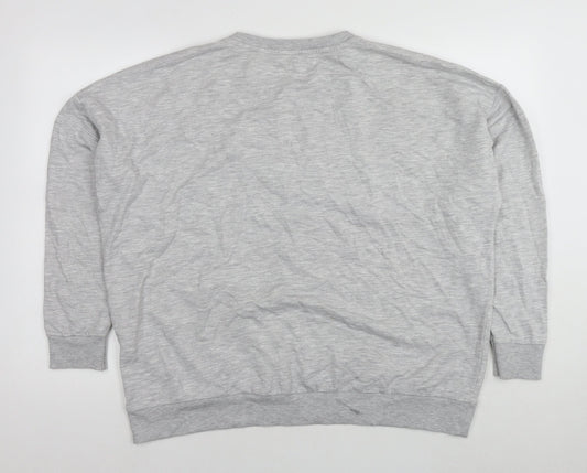 Disney Womens Grey Polyester Pullover Sweatshirt Size 16 Pullover - Pluto Size 16-18