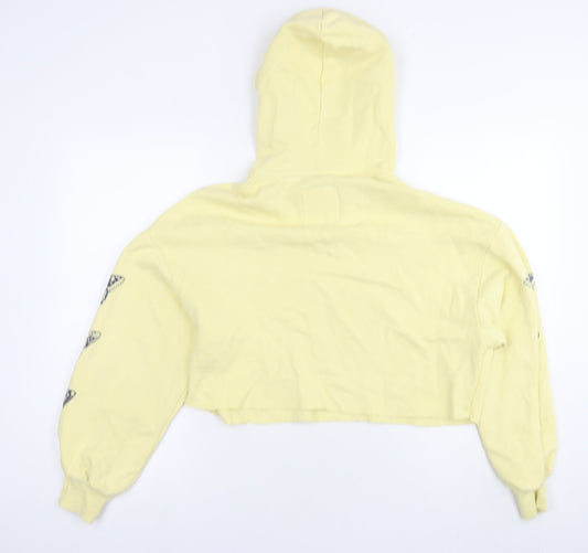 Hollister Womens Yellow Cotton Pullover Sweatshirt Size S Pullover