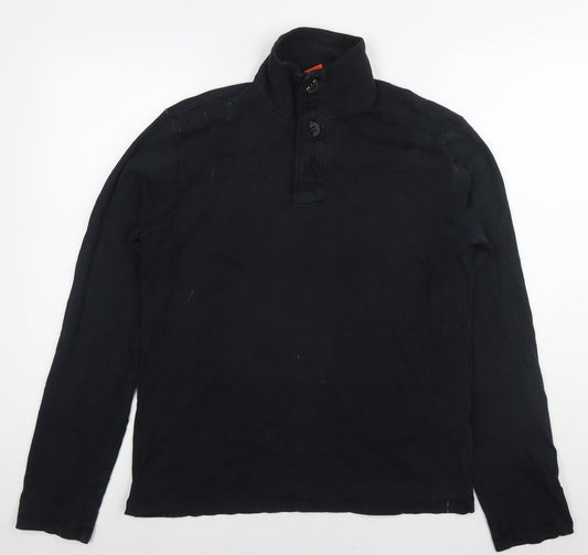 Boss Mens Black Cotton Pullover Hoodie Size M