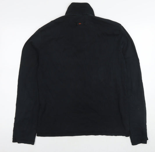 Boss Mens Black Cotton Pullover Hoodie Size M