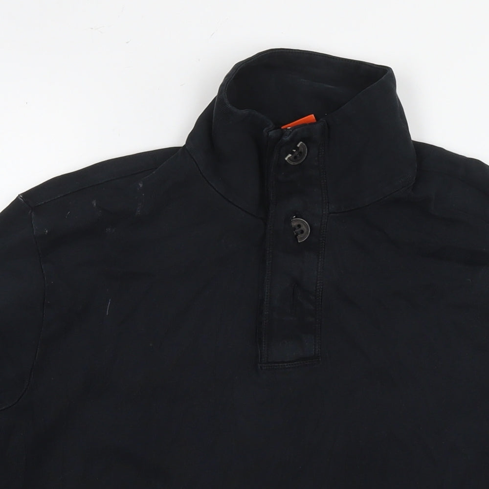 Boss Mens Black Cotton Pullover Hoodie Size M