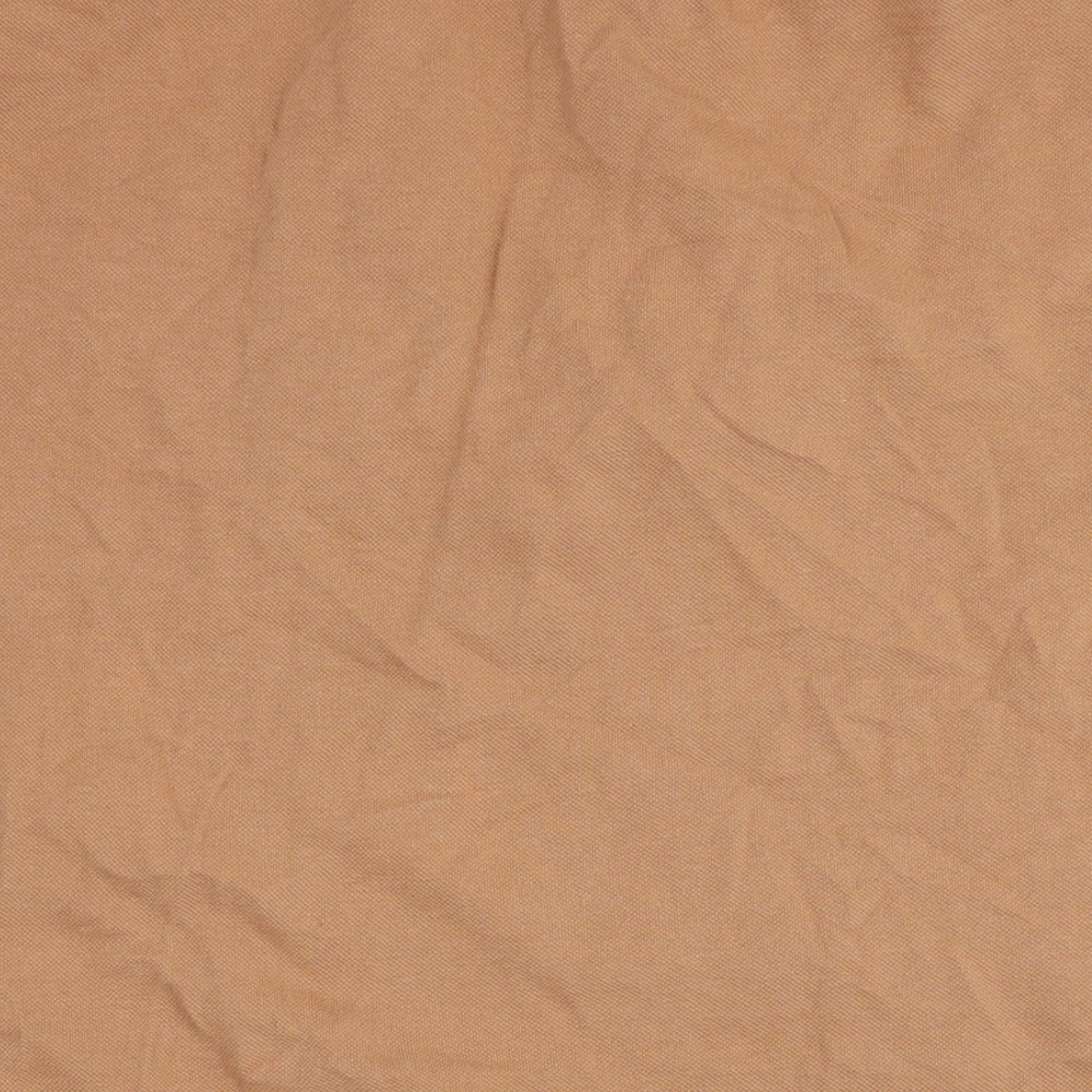 Threadbare Womens Brown Cotton Basic Polo Size 20 Round Neck