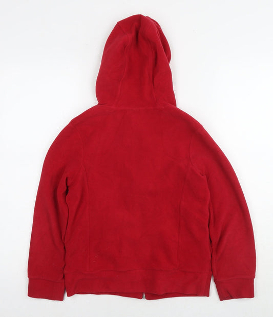 Pumpkin Patch Girls Red Jacket Size 11 Years Zip - Miss Pretty