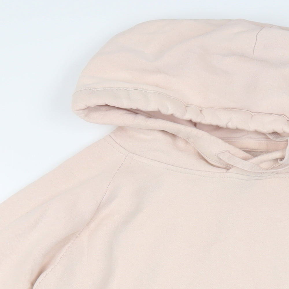 Hollister Mens Pink Cotton Pullover Hoodie Size XL - Logo Pockets