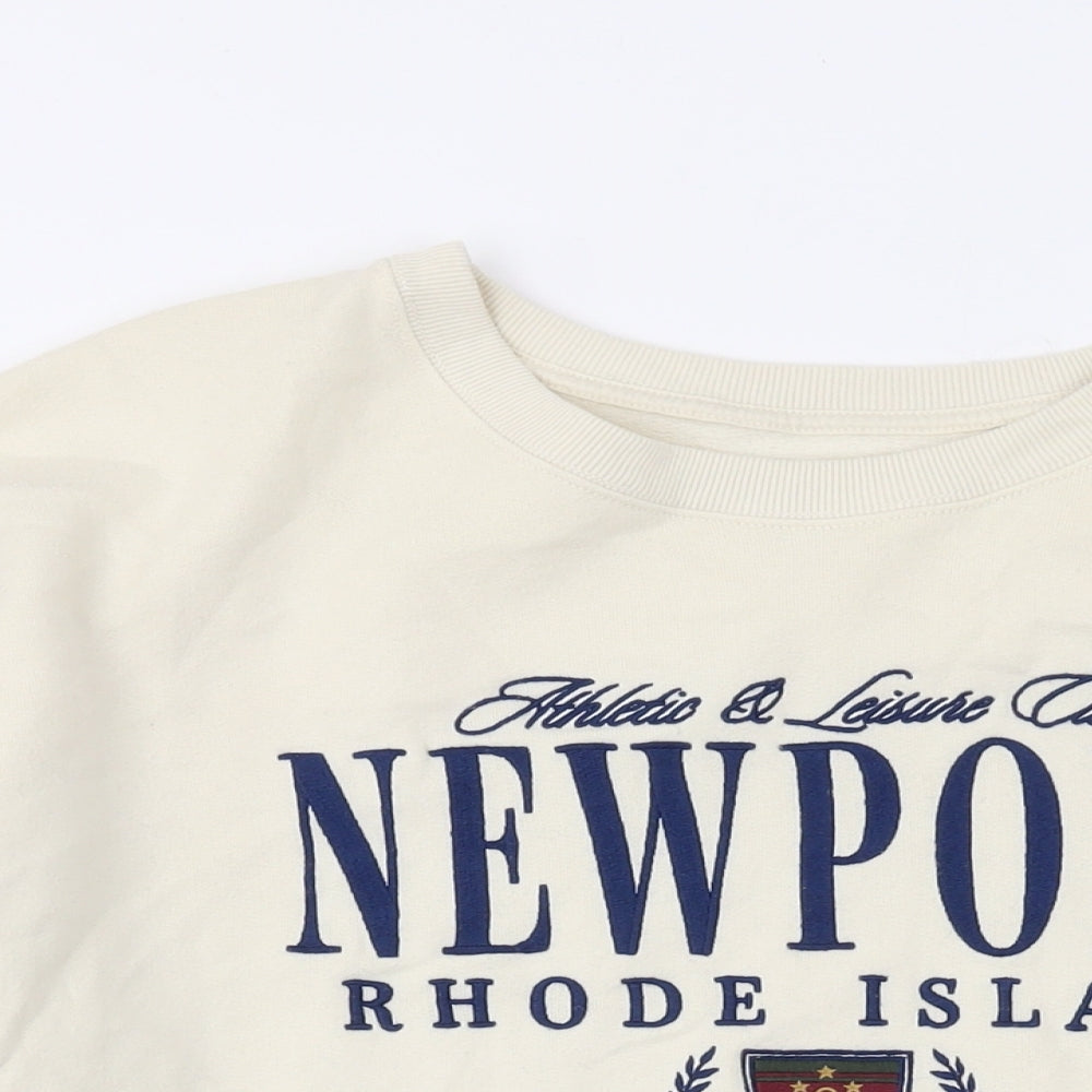 Hollister Mens Beige Cotton Pullover Sweatshirt Size XL