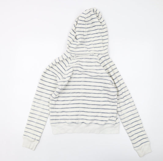 Hollister Womens Ivory Spotted Cotton Pullover Hoodie Size S Pullover