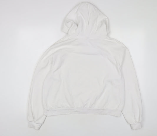 Paramount Womens White Cotton Pullover Hoodie Size L Pullover