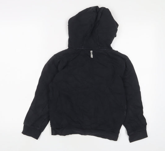 Hummel Boys Black Cotton Pullover Hoodie Size 12 Years Pullover