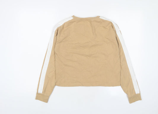 Jack Wills Womens Beige Cotton Pullover Sweatshirt Size 8 Pullover - Logo