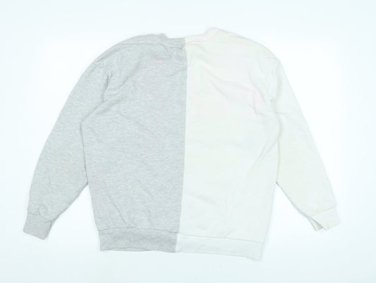 Disney Womens Grey Polyester Pullover Sweatshirt Size M - Minnie Mouse -Disney Daisy