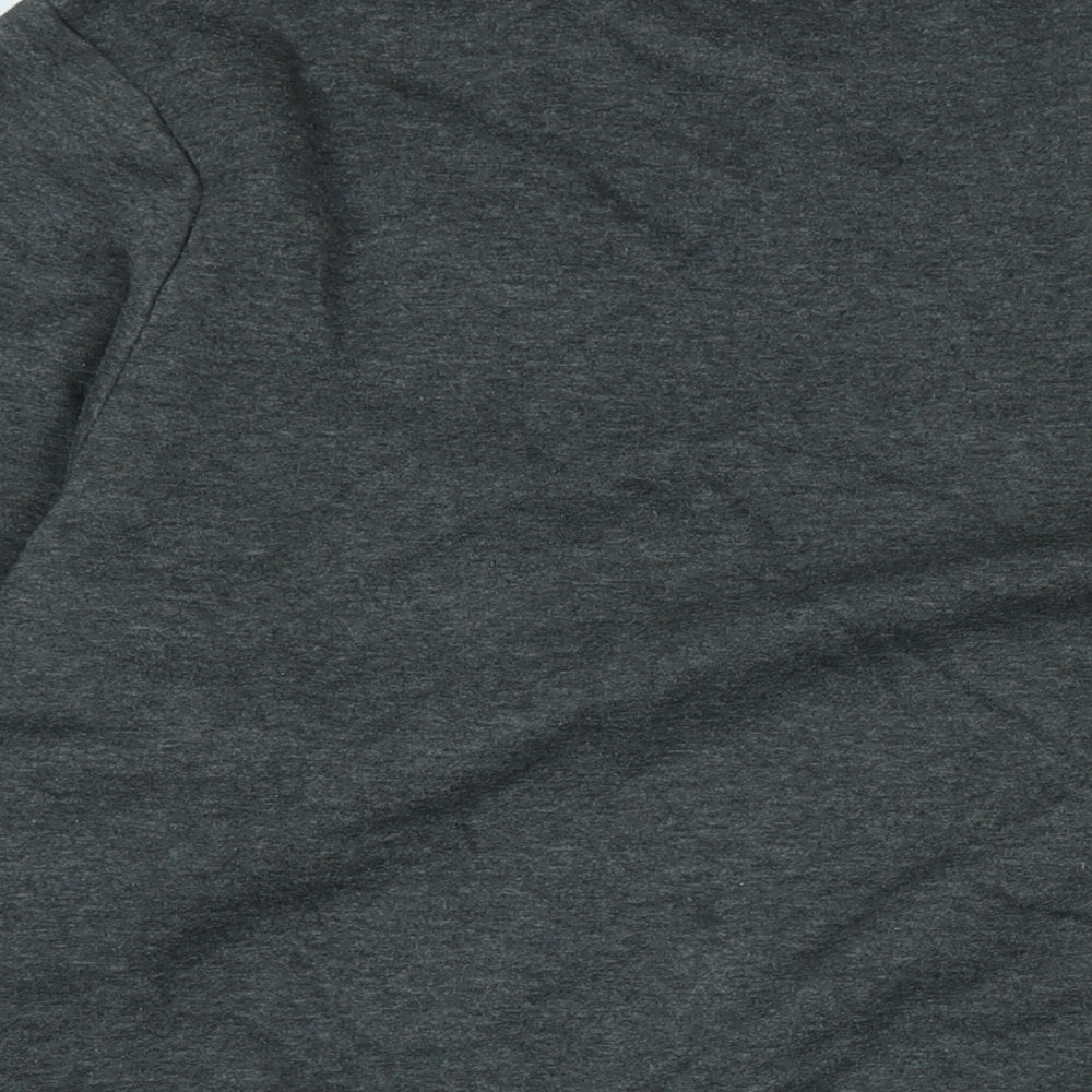 Slazenger Mens Grey Polyester Pullover Sweatshirt Size L - Logo