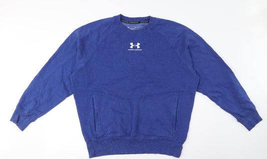 Under Armour Unisex Blue Pullover Sweatshirt, M