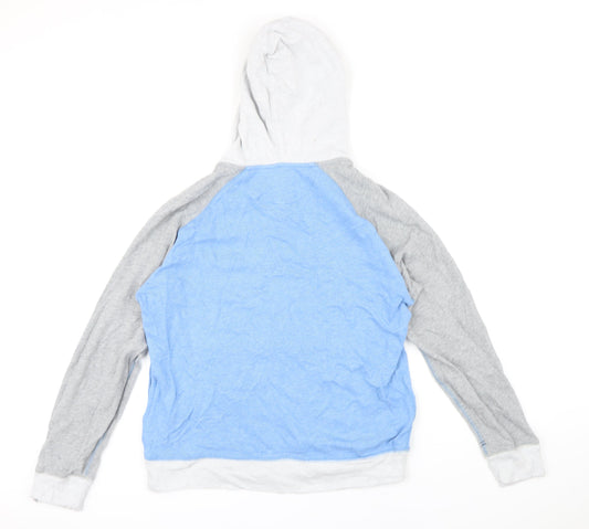 Levis Womens Multicoloured Colourblock Polyester Pullover Hoodie Size M Drawstring