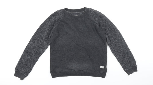 Womens UK 10 Regular Jack Wills Grey Pullover Sweatshirt