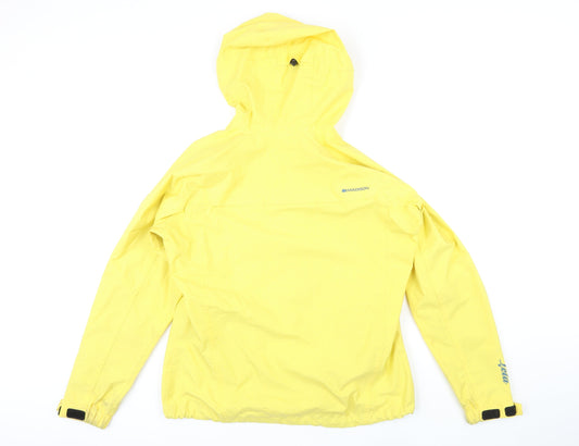 Madison Mens Yellow Rain Coat Jacket Size S Zip