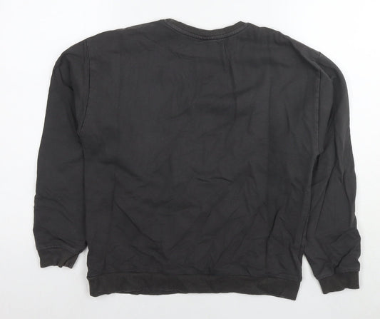 acdc Womens Brown Cotton Pullover Sweatshirt Size 8 Pullover - Logo