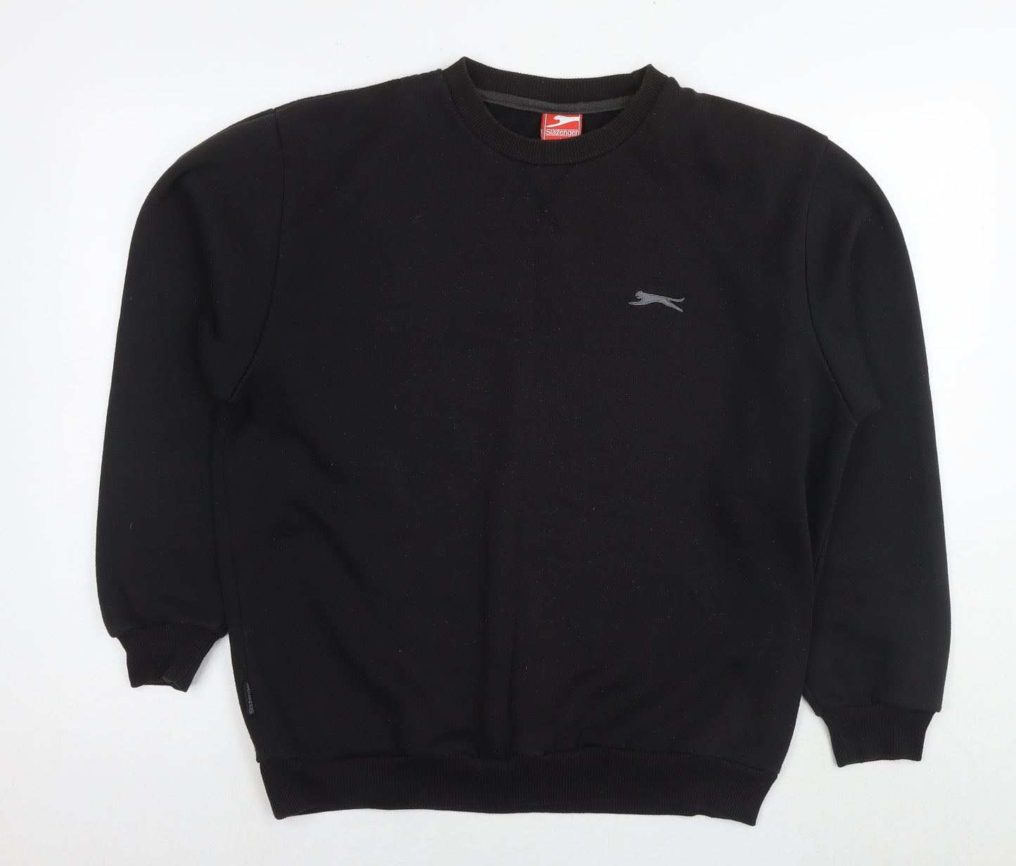 Slazenger Womens Black Polyester Pullover Sweatshirt Size L Pullover