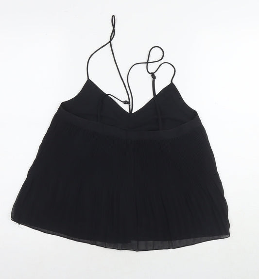 Hollister Womens Black Polyester Basic Tank Size XS V-Neck