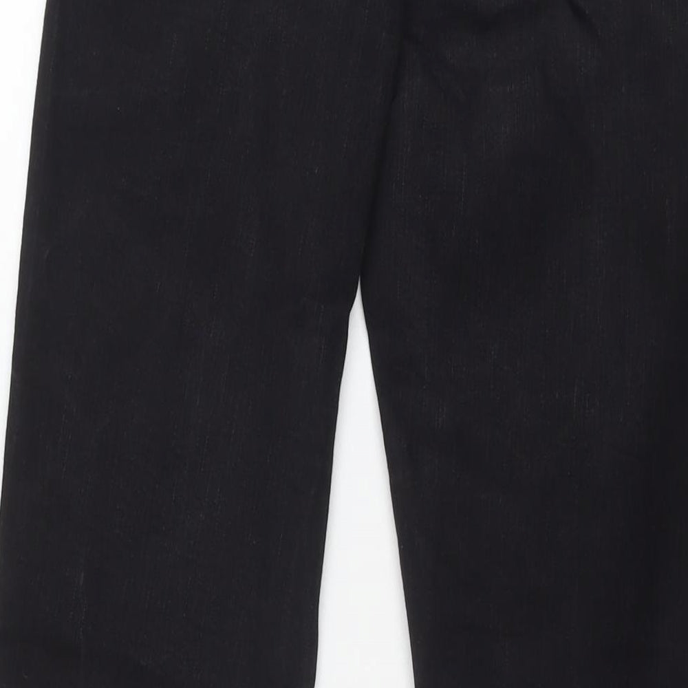 Brand and care label for Principles women’s black cotton skinny jeans, size UK 10, 31-inch leg regular zip