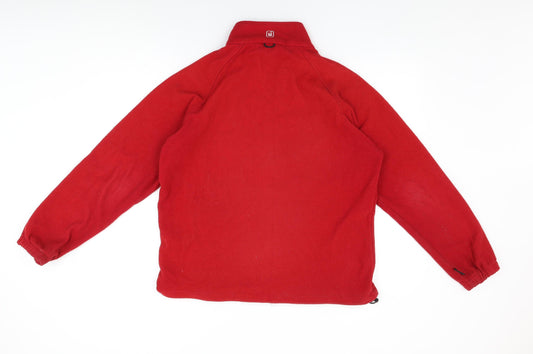 Hi Gear Womens Red Polyester Full Zip Sweatshirt Size S Zip
