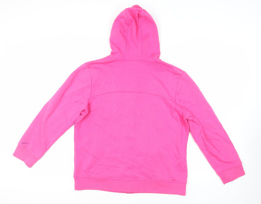 LA Gear Womens Pink Polyester Full Zip Hoodie Size 18 Zip - Logo Pockets