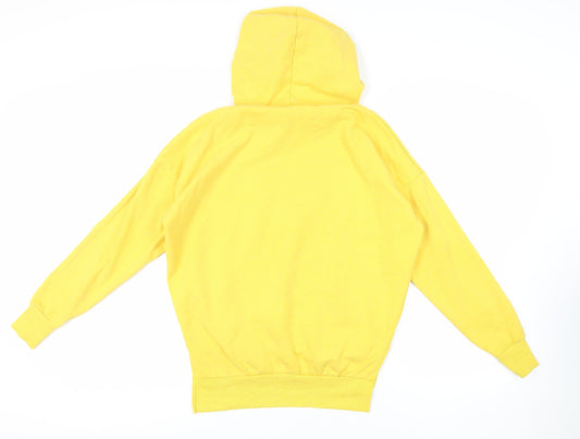Disney Womens Yellow Polyester Pullover Hoodie Size XS Pullover - Winnie The Pooh