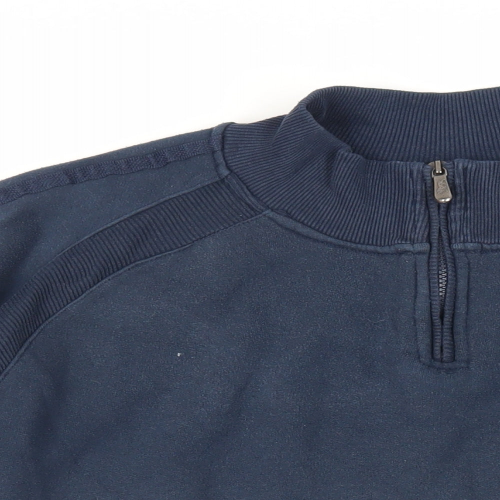 Lonsdale Mens Blue Cotton Pullover Sweatshirt Size 2XL - Logo Vintage