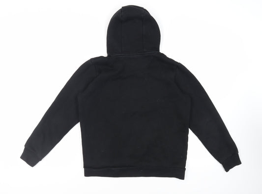 Supply & Demand Co. Boys Black Cotton Pullover Hoodie Size 13-14 Years Pullover - Logo