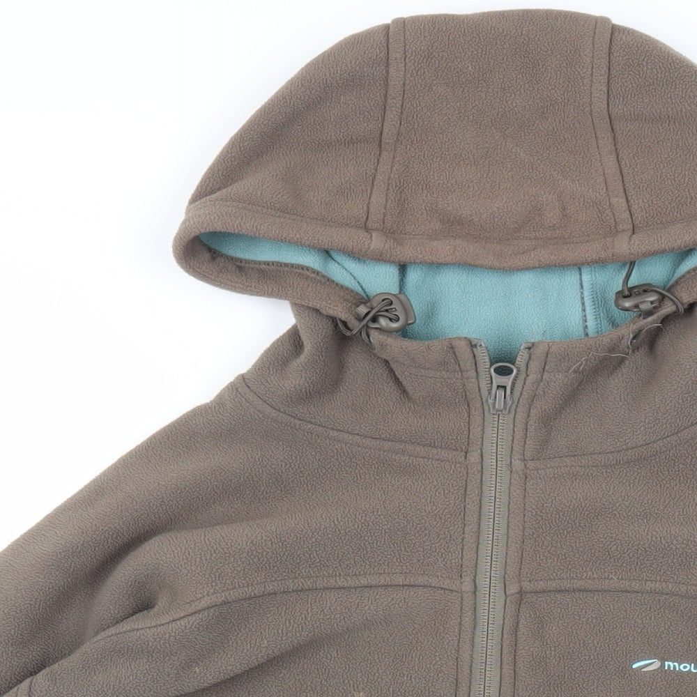 Mountain Life Womens Brown Jacket Size 10 Zip