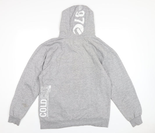 Super Coldcut Mens Grey Cotton Pullover Hoodie Size XL