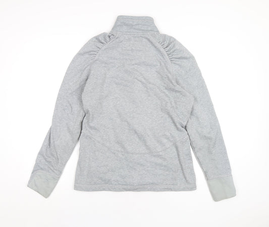 O'Neill Womens Grey Polyester Full Zip Sweatshirt Size XL Zip