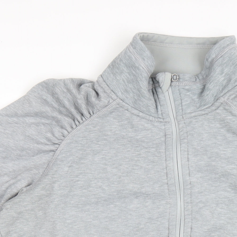 O'Neill Womens Grey Polyester Full Zip Sweatshirt Size XL Zip