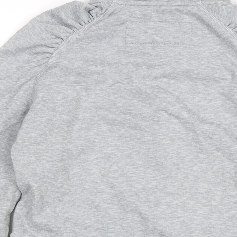O'Neill Womens Grey Polyester Full Zip Sweatshirt Size XL Zip