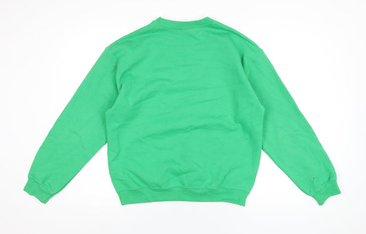 Star Wars Mens Green Cotton Pullover Sweatshirt Size M - Star Wars Christmas